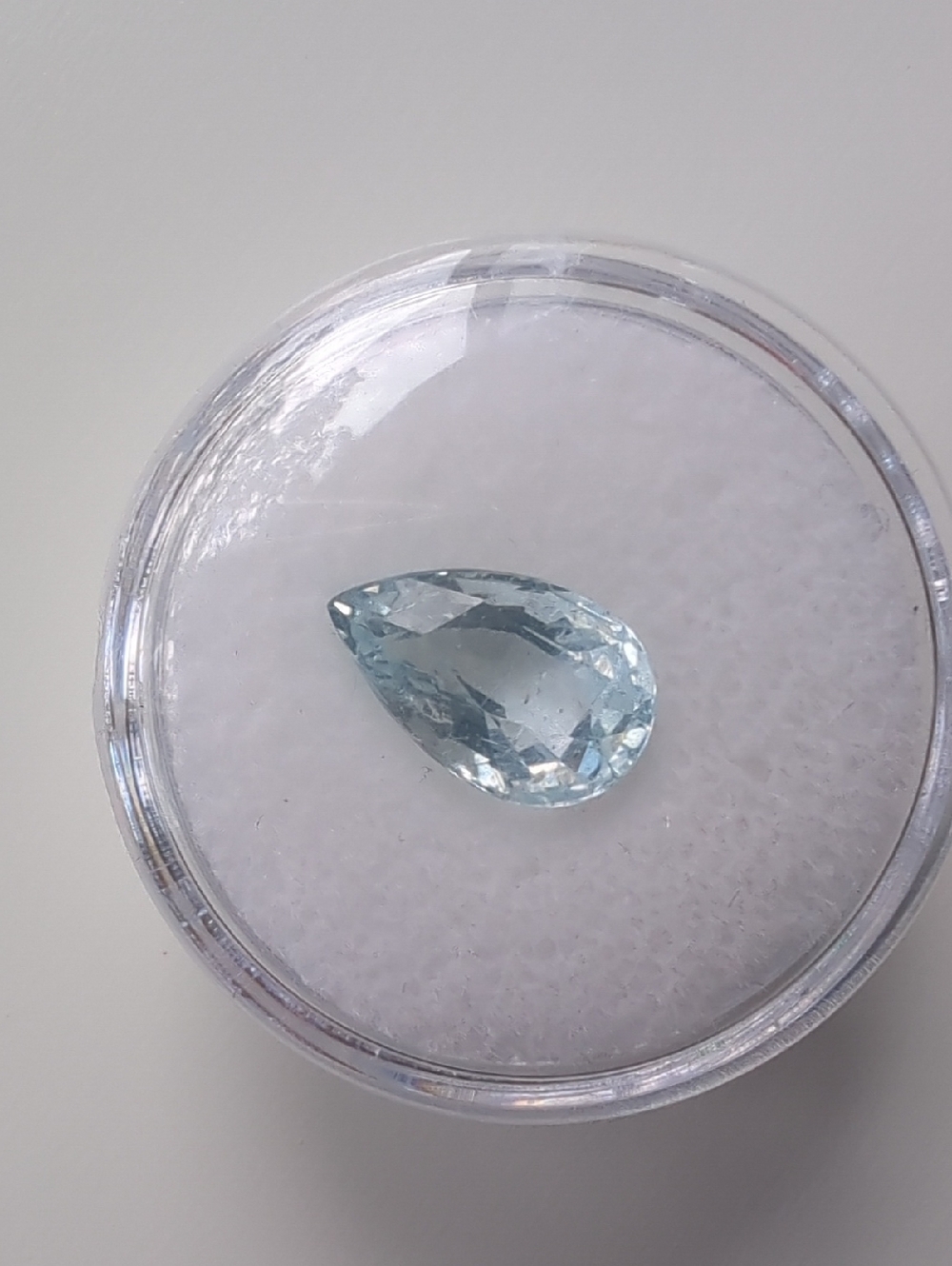 Untreated Natural Pear-Cut Aquamarine 3.21 Carat Loose Gemstone